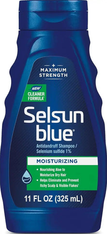 Selsun Blue Moisturizing Antidandruff Shampoo, 11 fl. oz. | Maximum strength scalp treatment with 1% selenium sulfide, helps prevent scalp itching and flaking